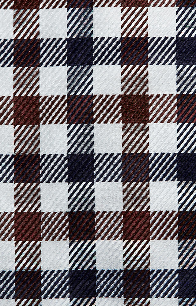 Luźna koszula w kratę z włoskim kołnierzem - 5