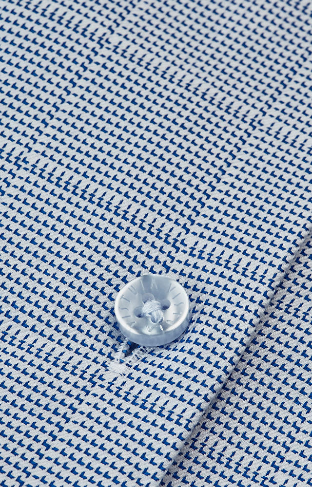 Swobodna koszula w mikrowzór z włoskim kołnierzem - 4