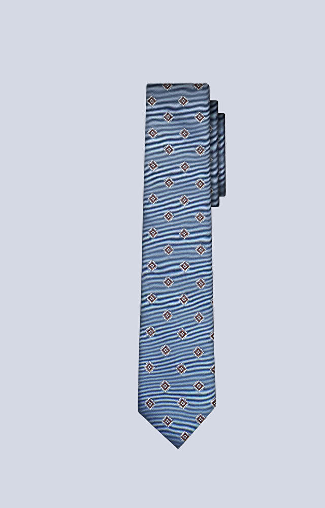 Jedwabny krawat w mikrowzór