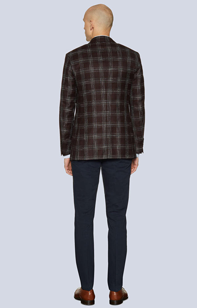 Dopasowana marynarka w kratę - 4