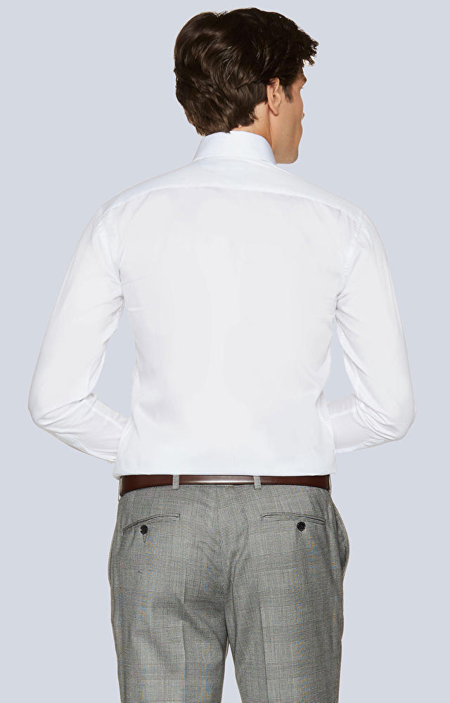 Klasyczna koszula z półwłoskim kołnierzem - 2