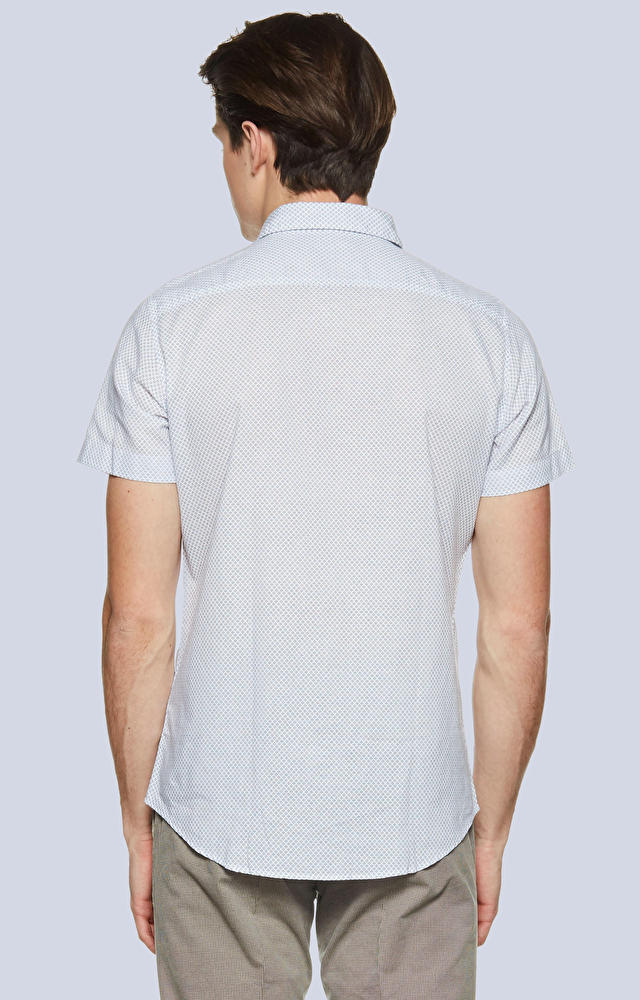 Dopasowana koszula w print - 2