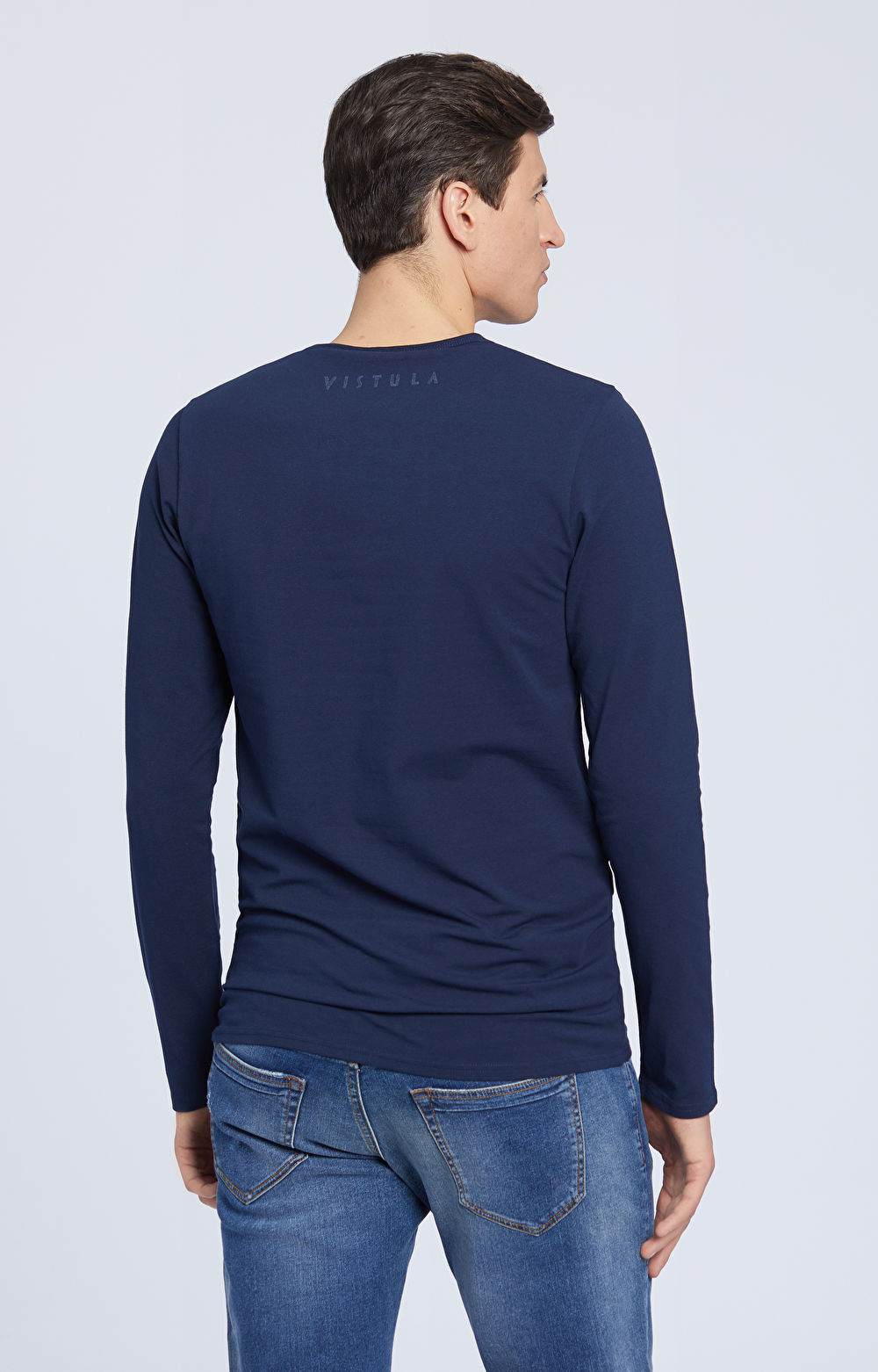T-shirt basic z długim rękawem - 3