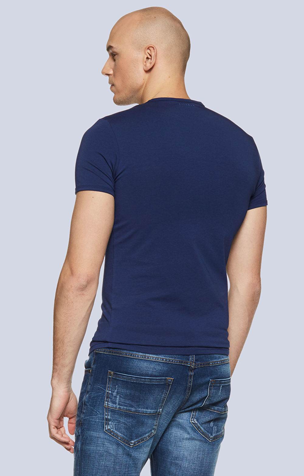 T-shirt basic dopasowany - 2