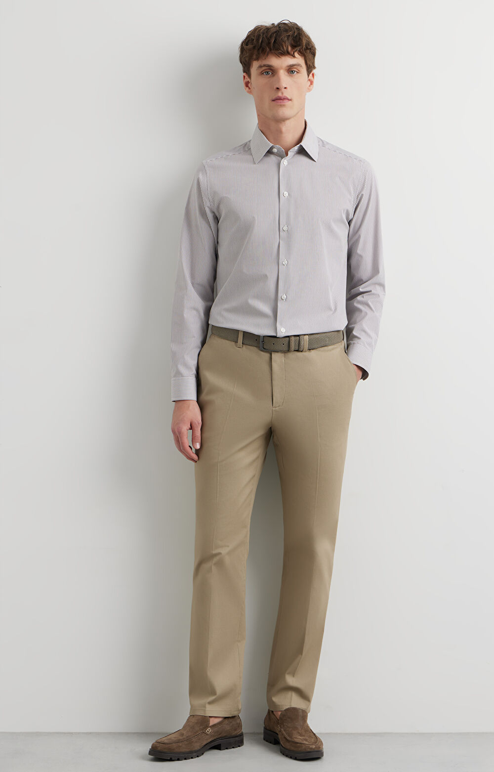 Koszula slim w paski - 4