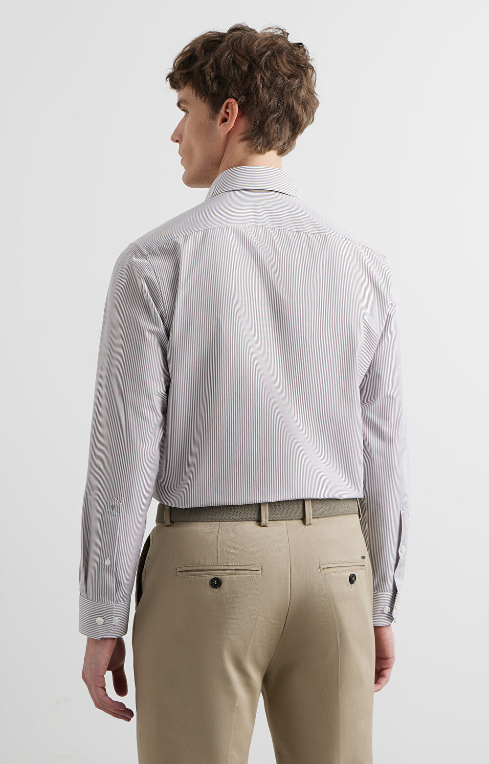 Koszula slim w paski - 3