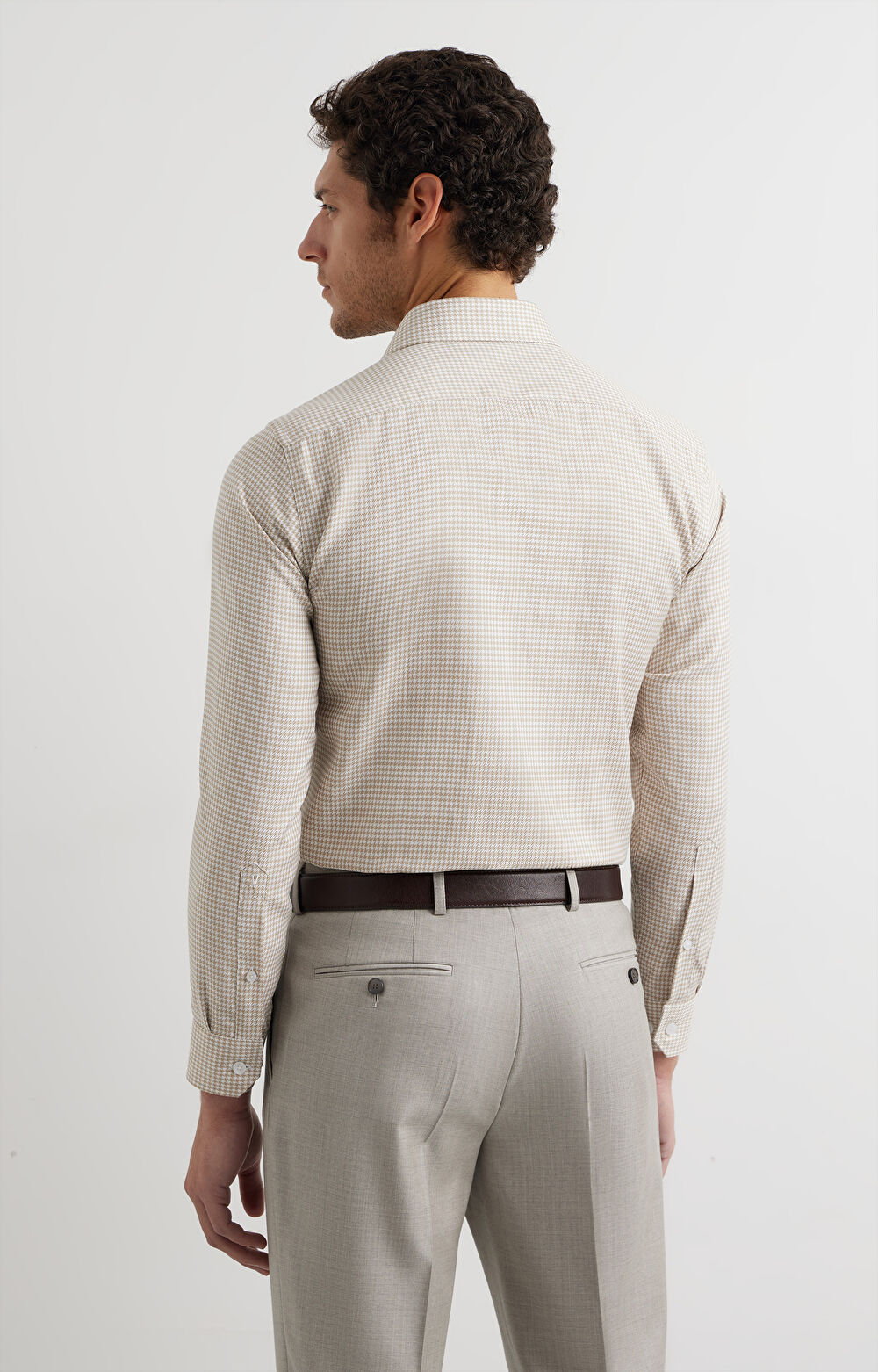 Koszula slim w mikrowzór - 4