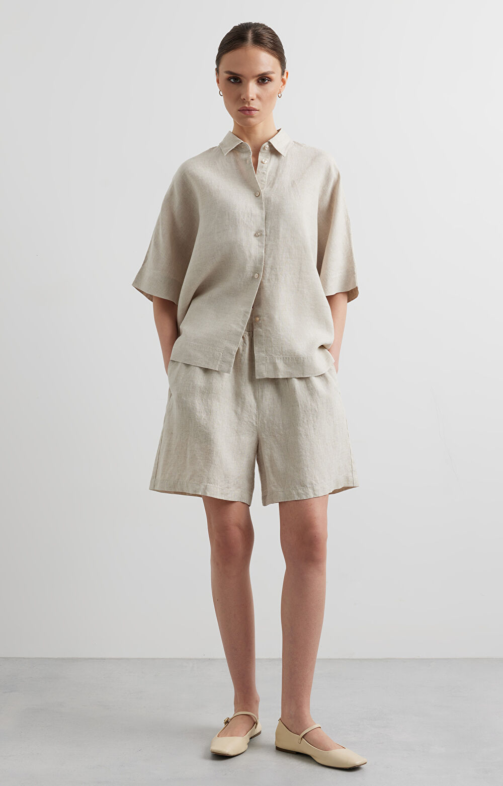 Lniana koszula regular - 3