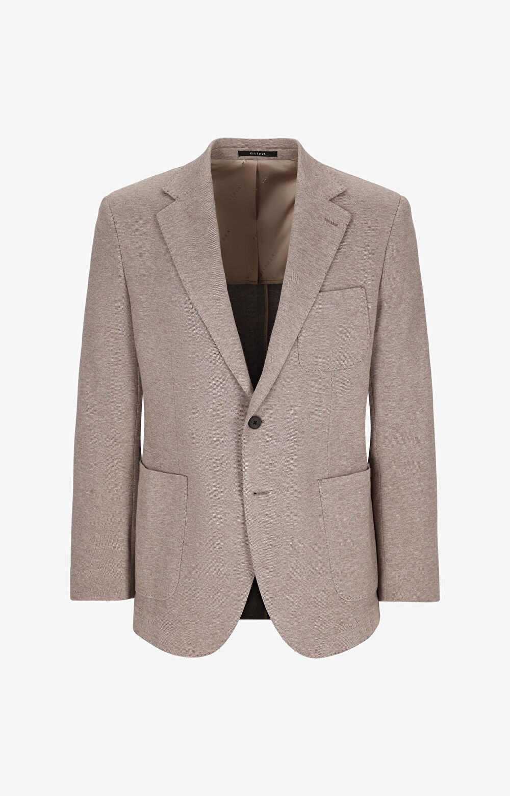 Marynarka slim z melanżowej dzianiny - 2