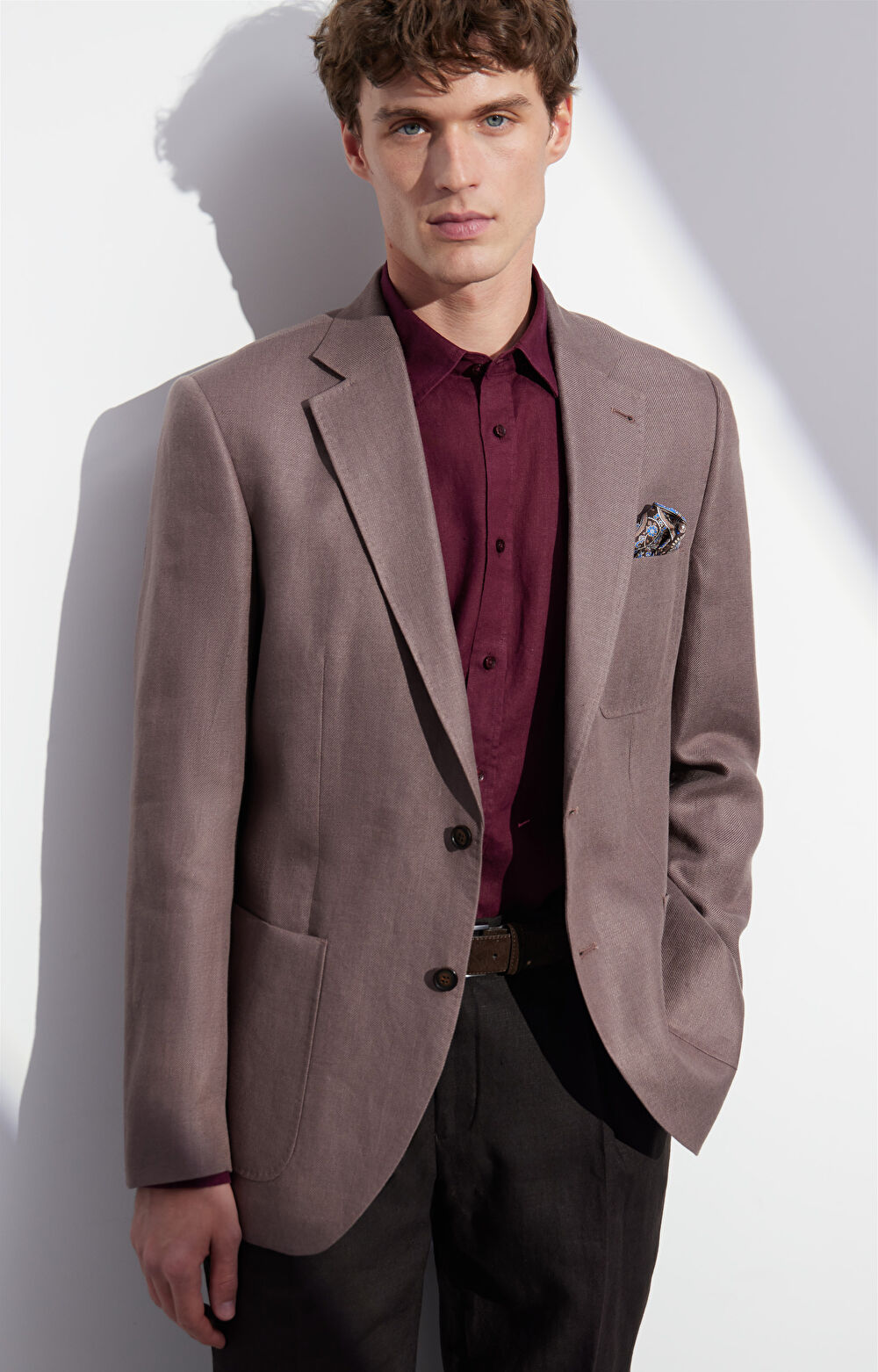 Lniana marynarka super slim - 7