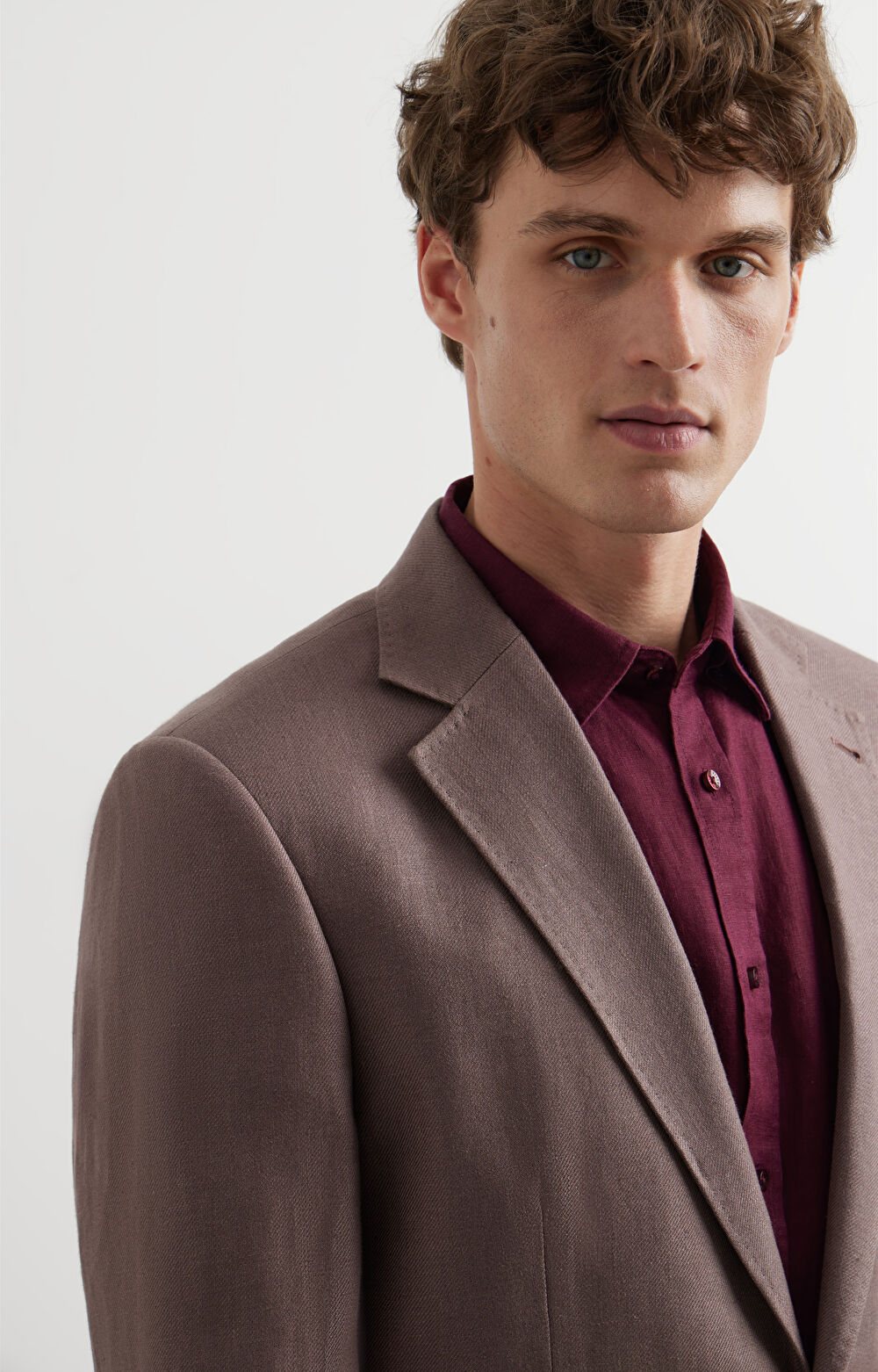 Lniana marynarka super slim - 5