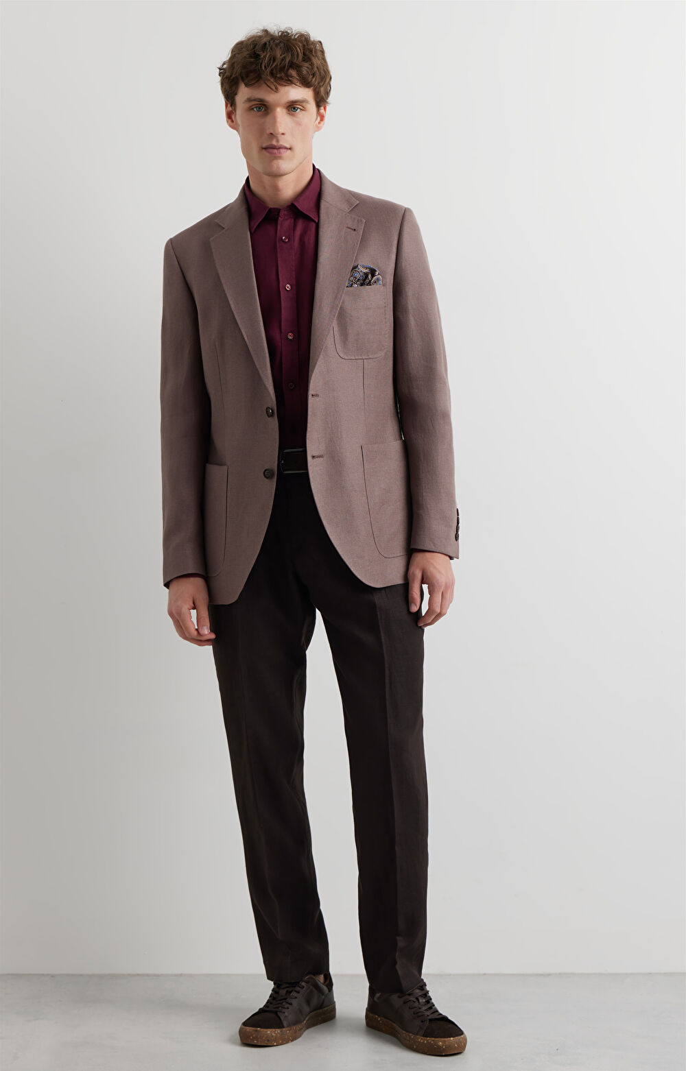 Lniana marynarka super slim - 3