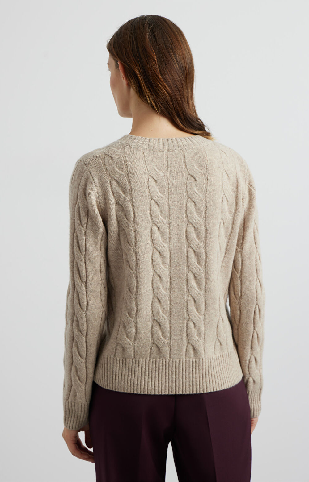 Sweter o warkoczowym splocie - 2