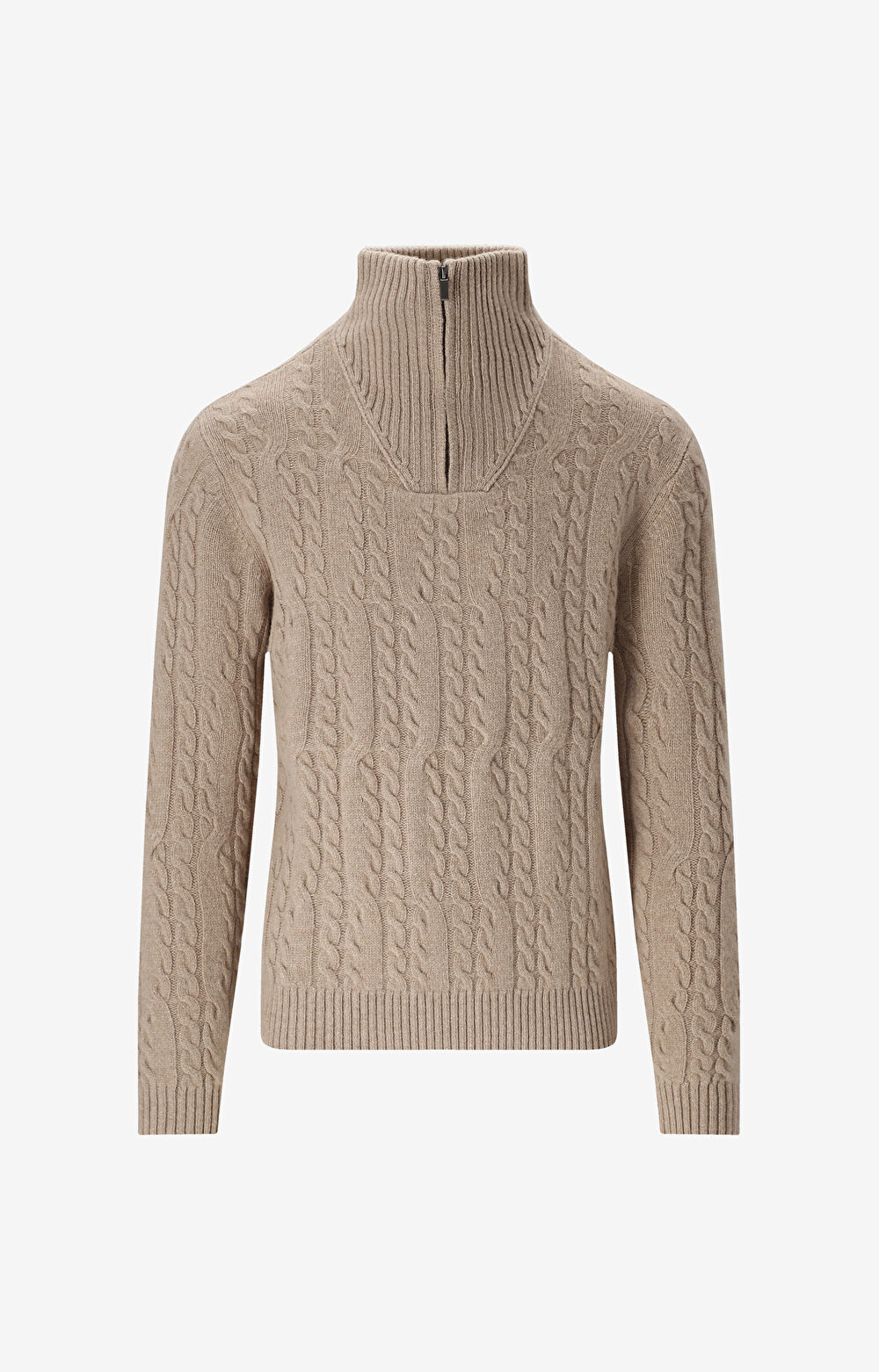 Sweter o warkoczowym splocie - 2