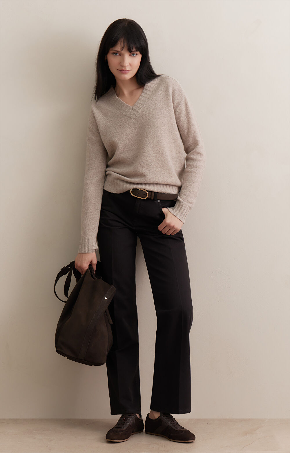 Sweter v-neck - 3