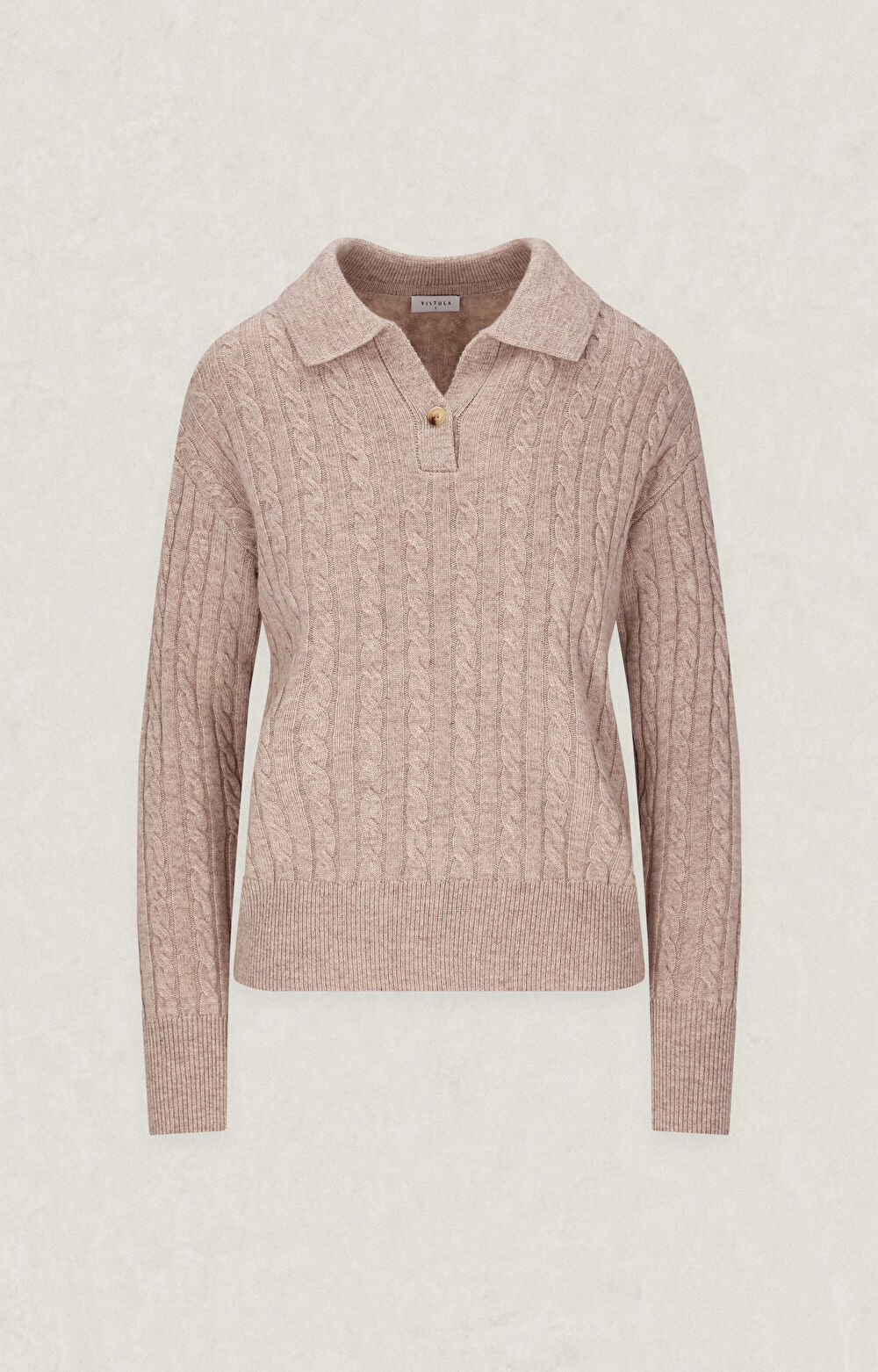 Sweter o warkoczowym splocie - 2