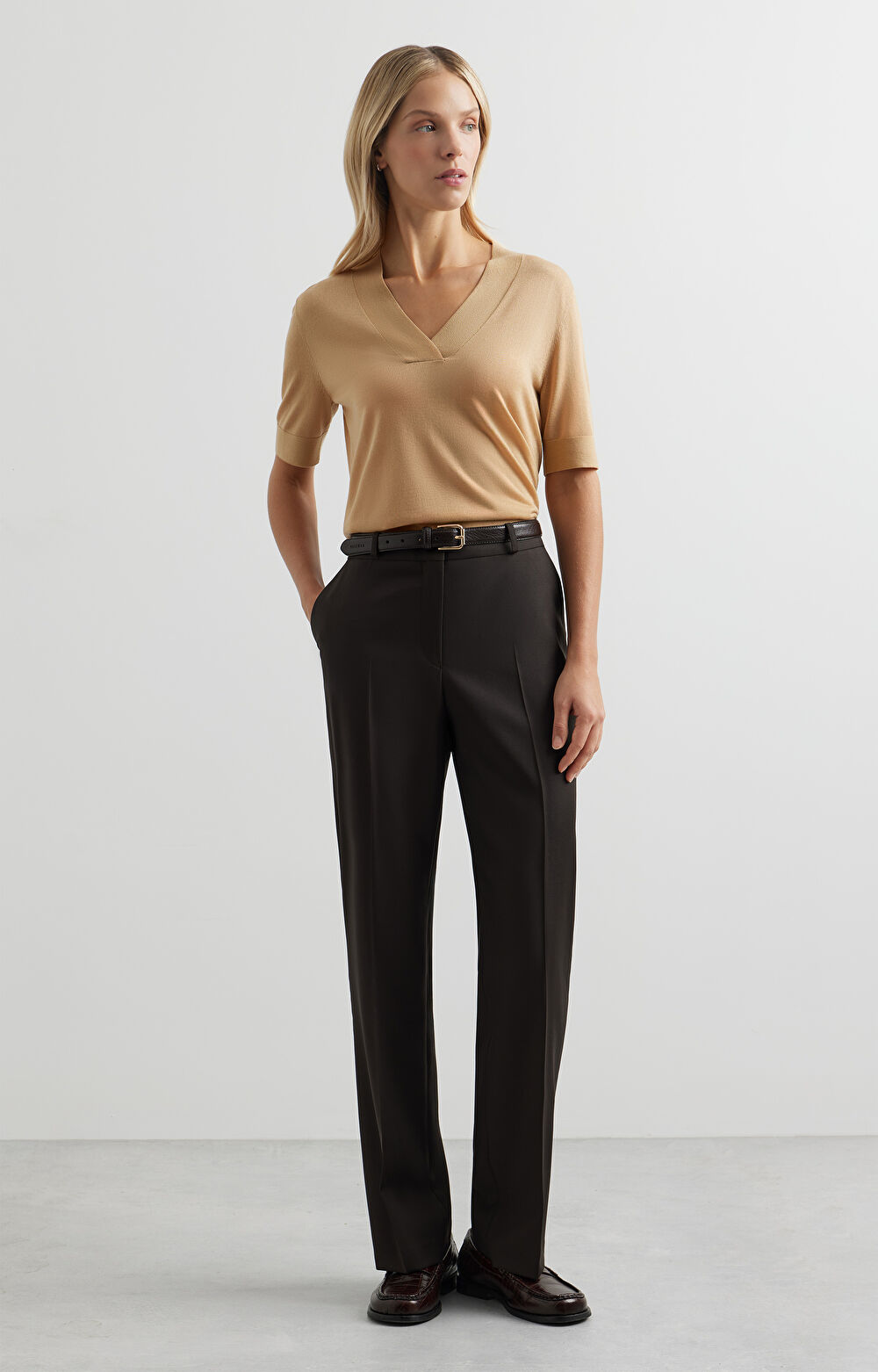 T-shirt swetrowy slim - 4