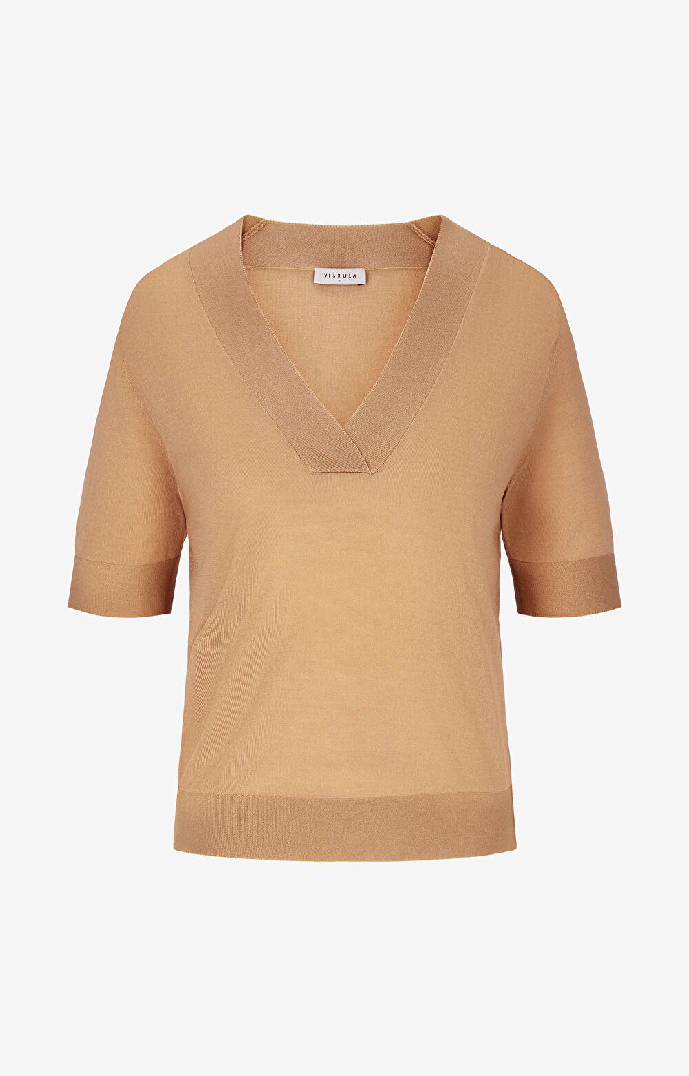 T-shirt swetrowy slim - 2