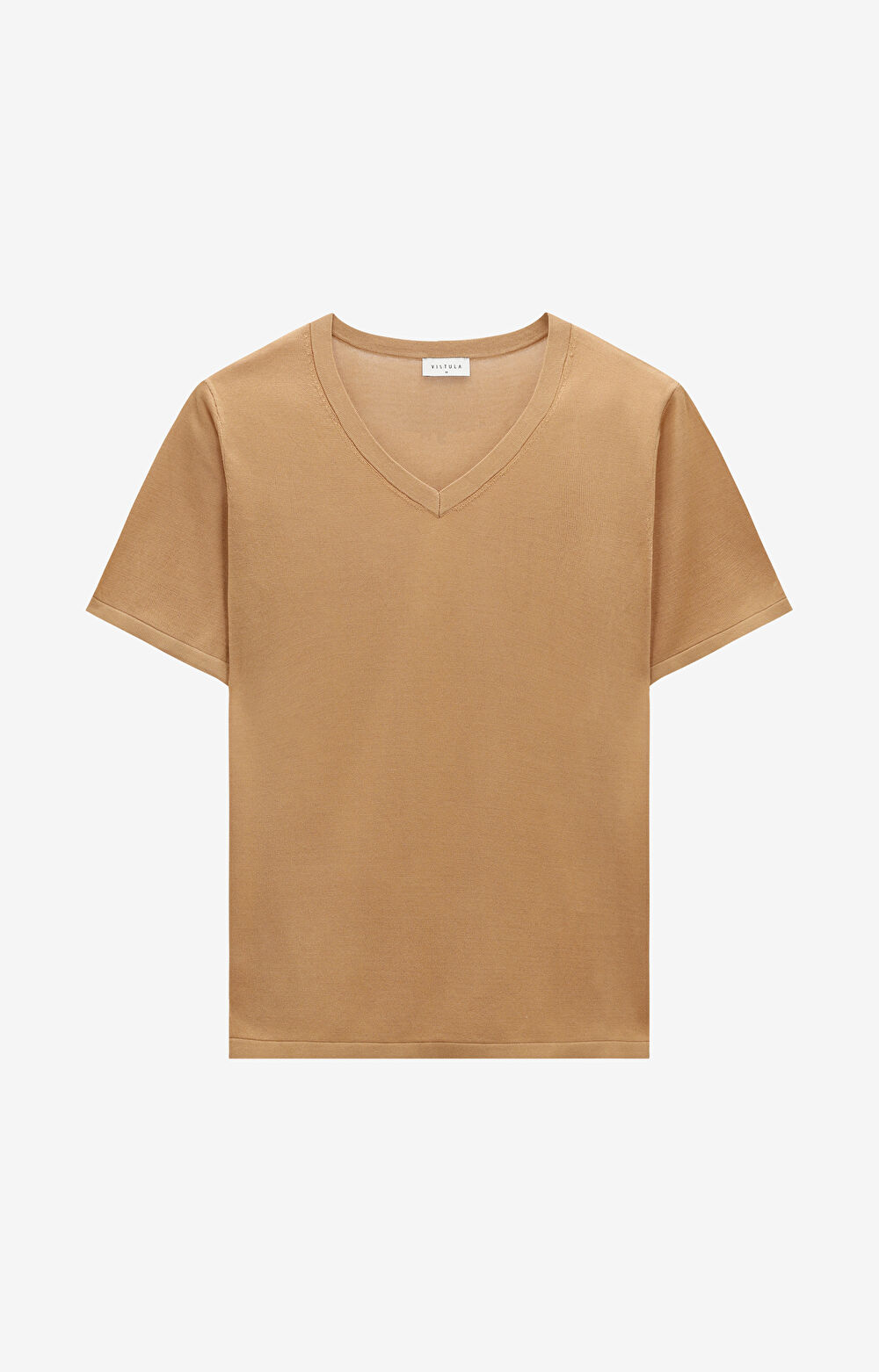 Swetrowy t-shirt v-neck - 2