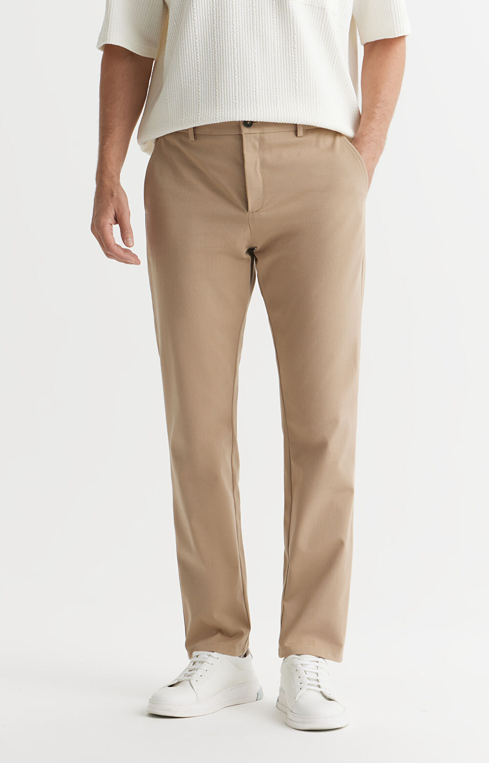 Bawełniane chinosy slim fit - 3