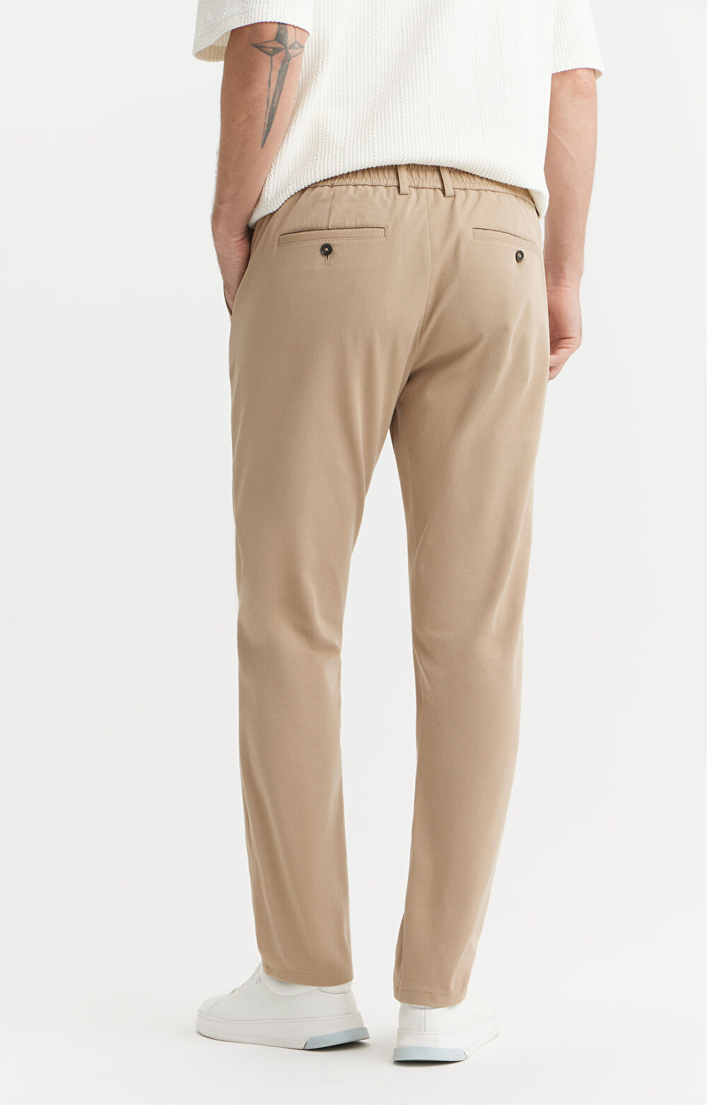 Bawełniane chinosy slim fit - 4