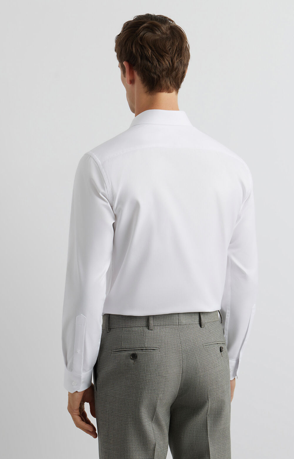 Koszula slim w mikrowzór - 4