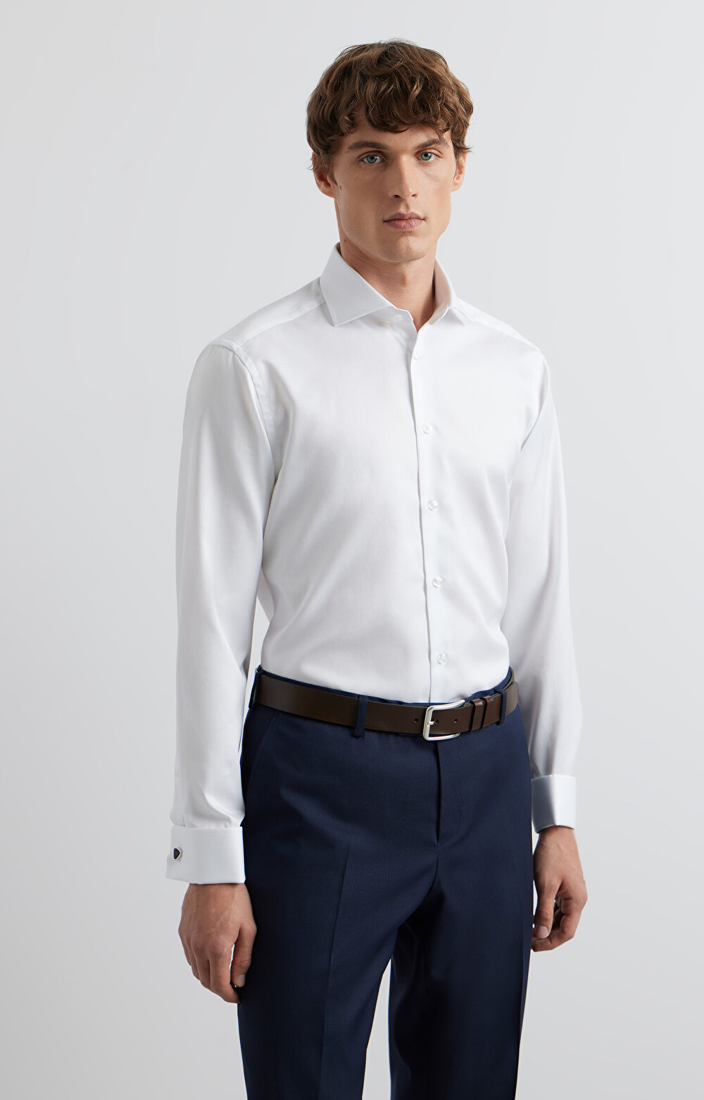 Koszula slim w mikrowzór - 3