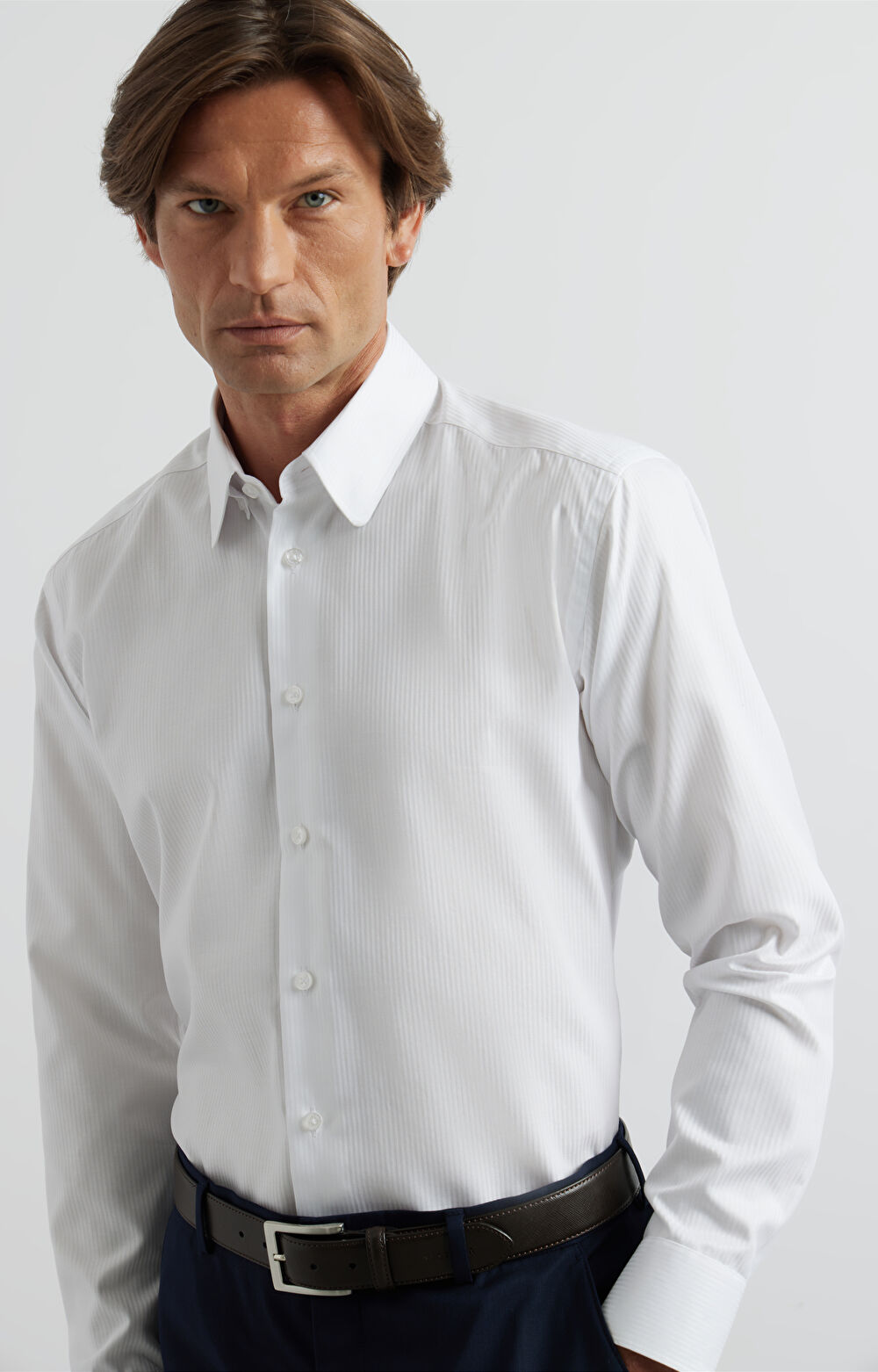 Koszula slim w prążek - 6