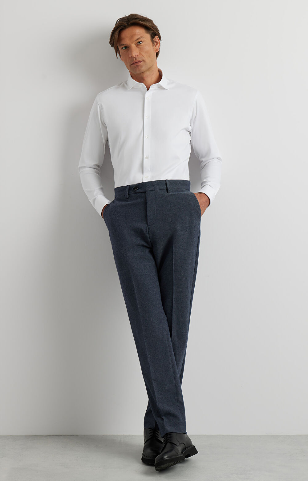 Dzianinowa koszula slim - 5