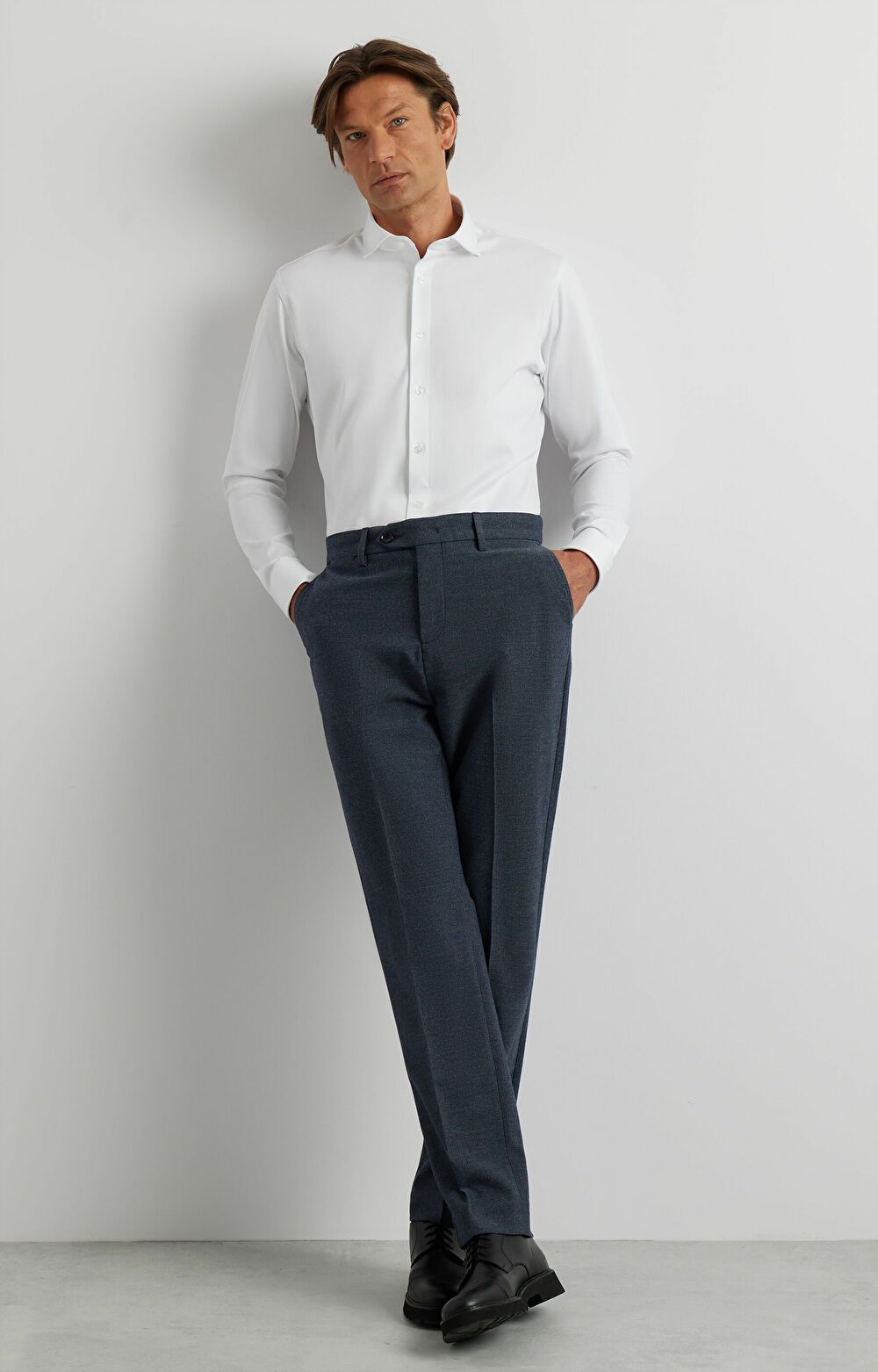 Dzianinowa koszula slim - 5