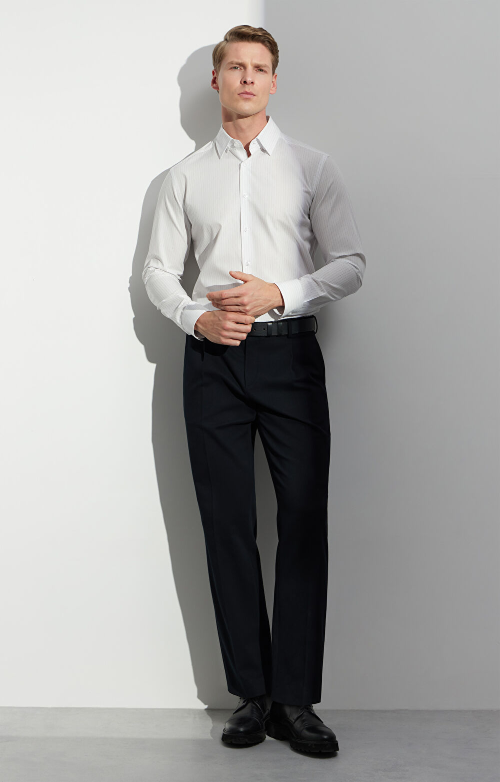 Koszula slim w prążek - 7