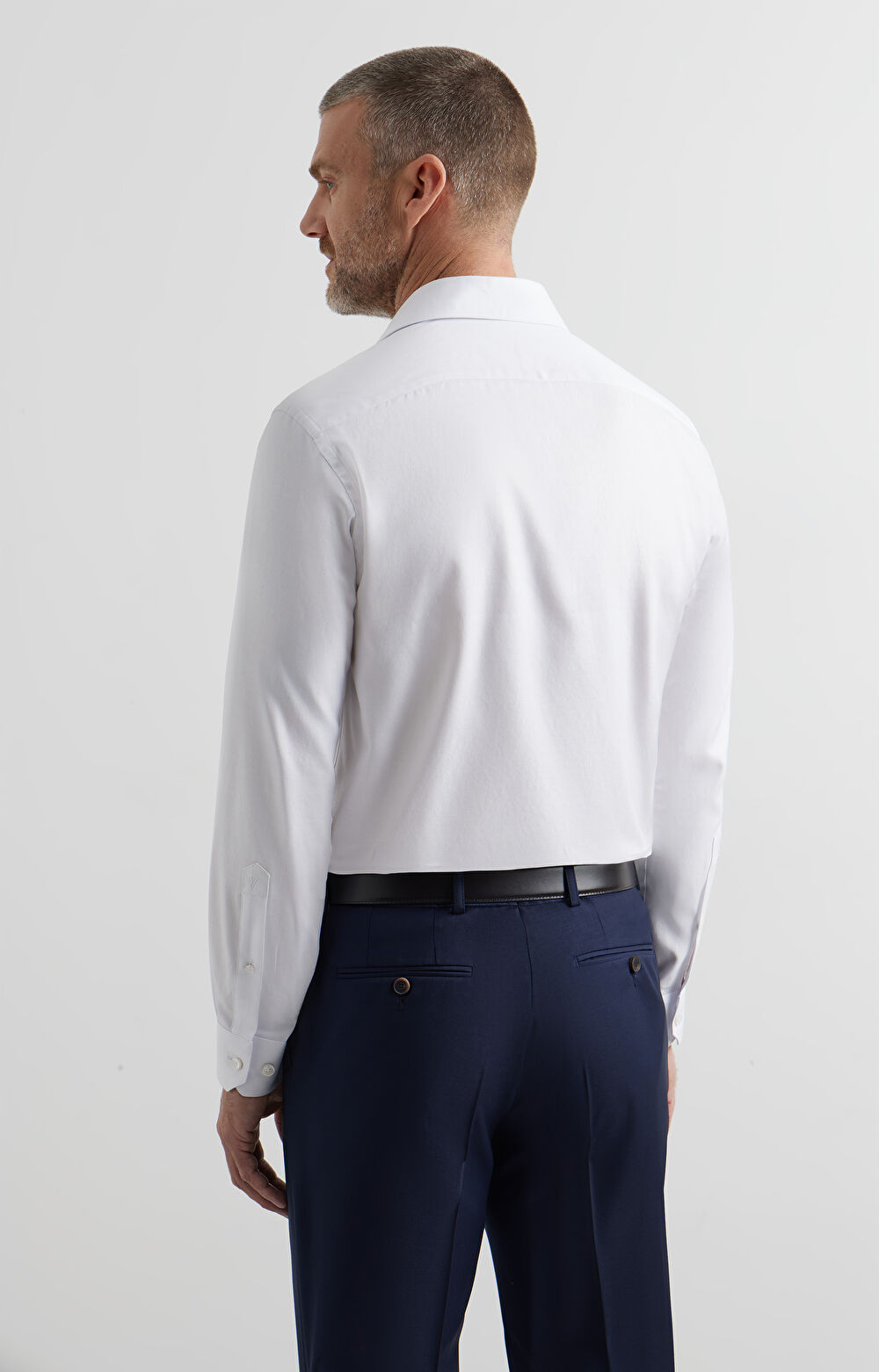 Koszula slim w diagonalny wzór - 3