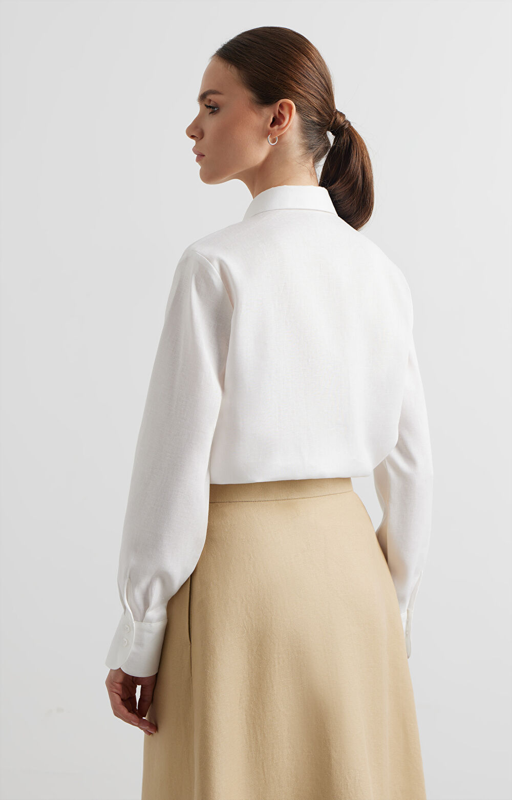 Lniana koszula slim - 2