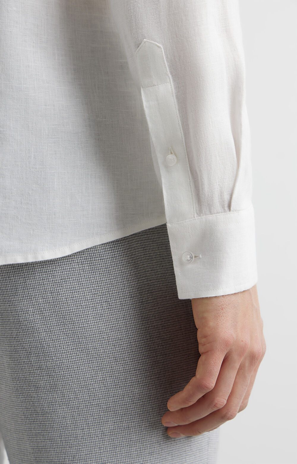 Lniana koszula regular - 6