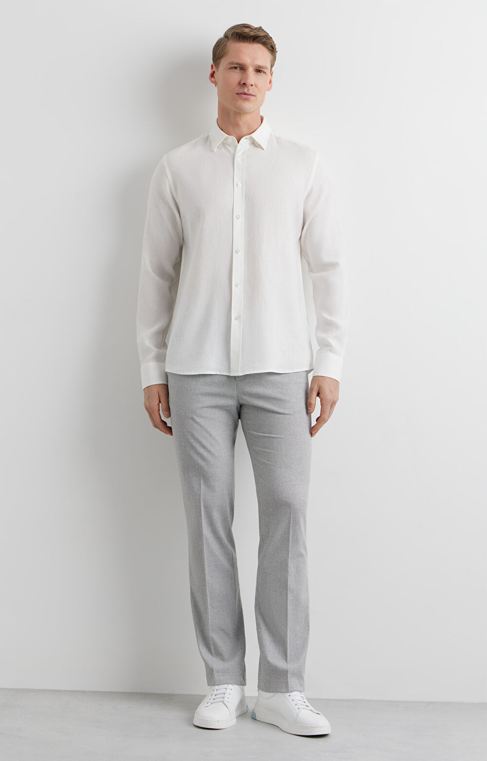 Lniana koszula regular - 5