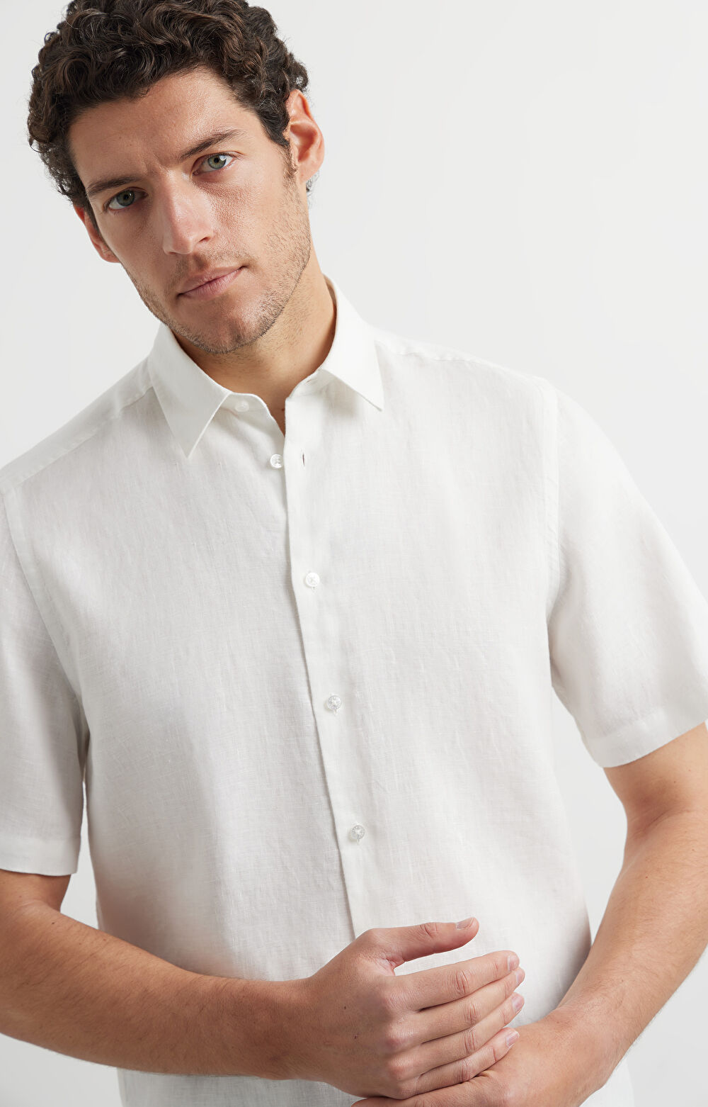 Lniana koszula regular - 3
