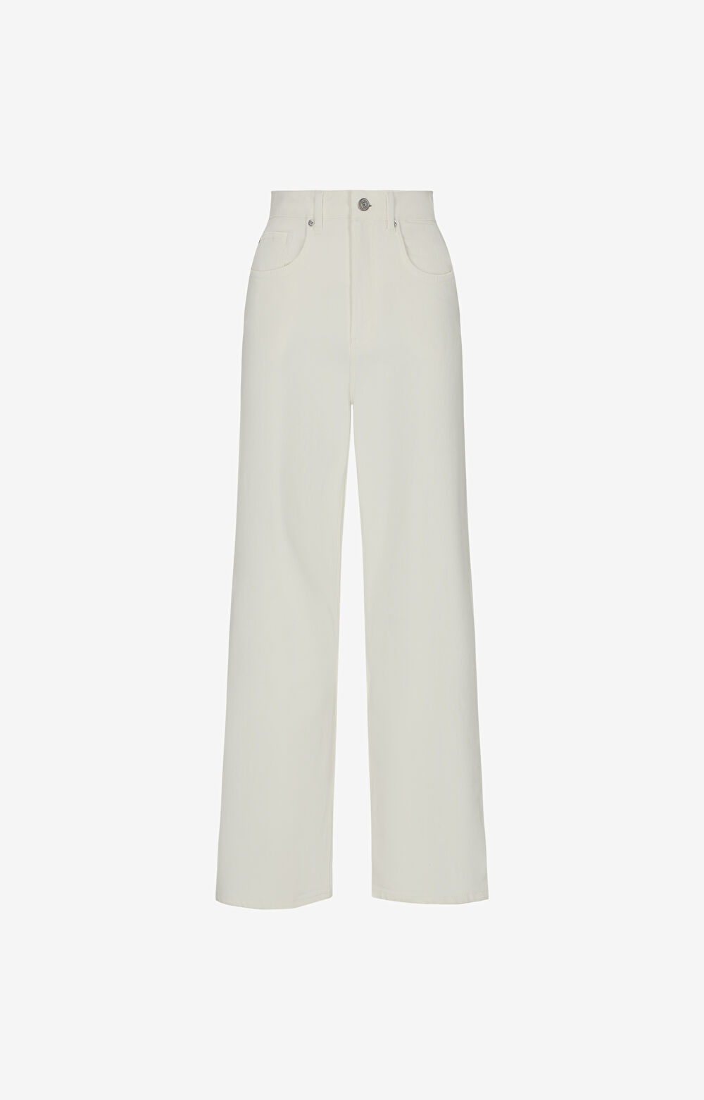 Spodnie regular z tkaniny jeansowej - 2
