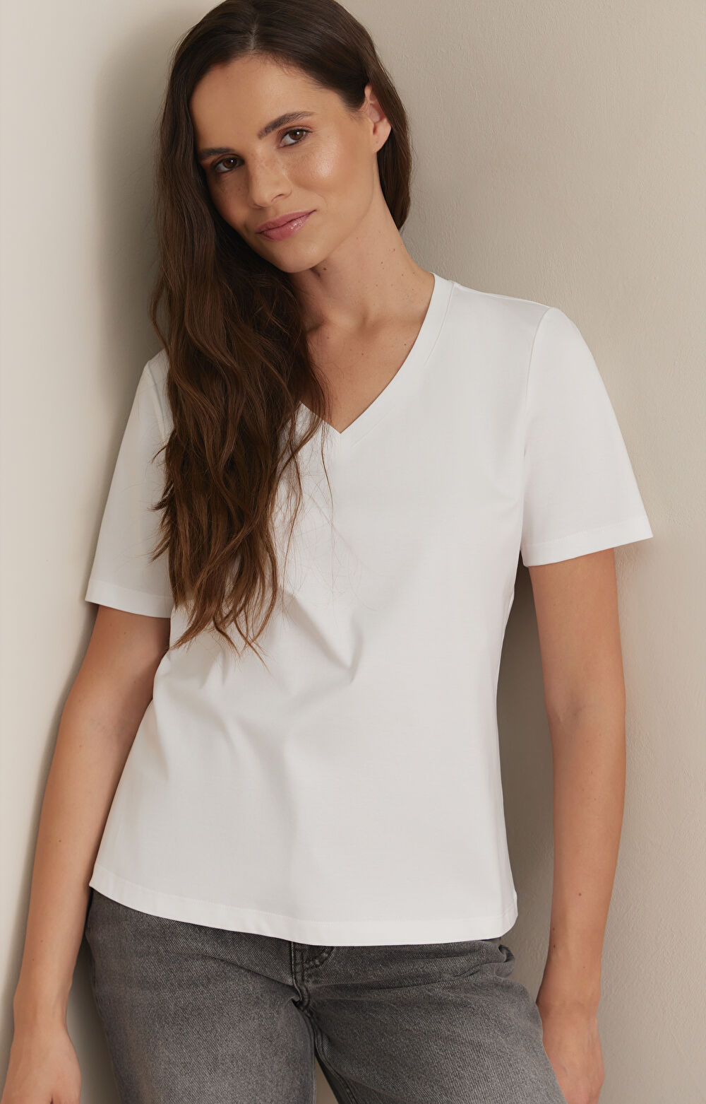 T-shirt slim v-neck - 6