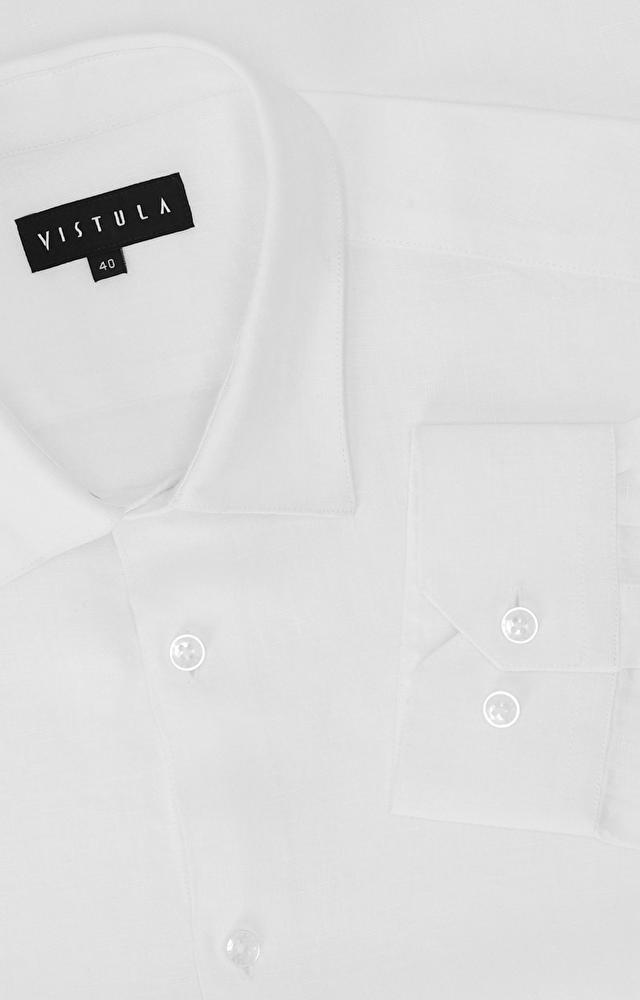 Elegancka koszula, kołnierz kryty button down - 4