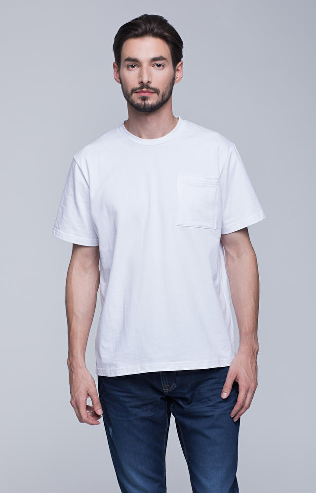 T-shirt z bawełny organicznej, z kieszonką