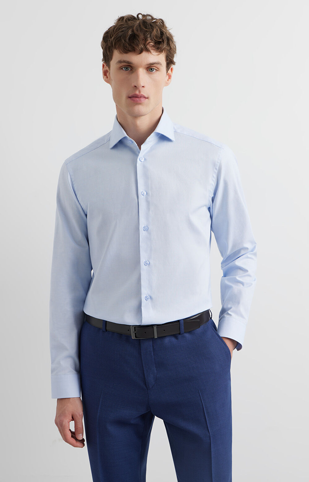 Koszula slim w mikrowzór - 3