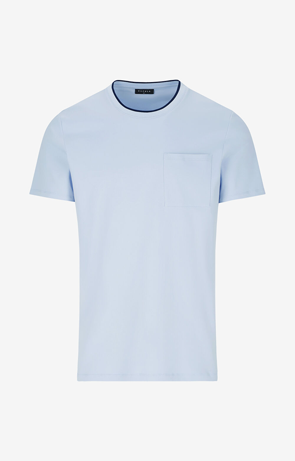 T-shirt round neck z kieszonką - 2