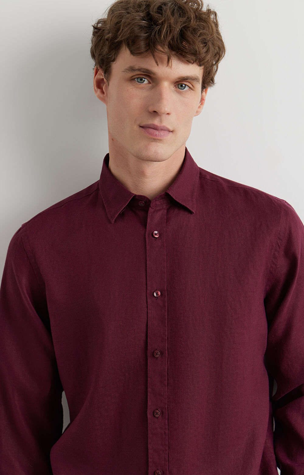 Lniana koszula regular - 2