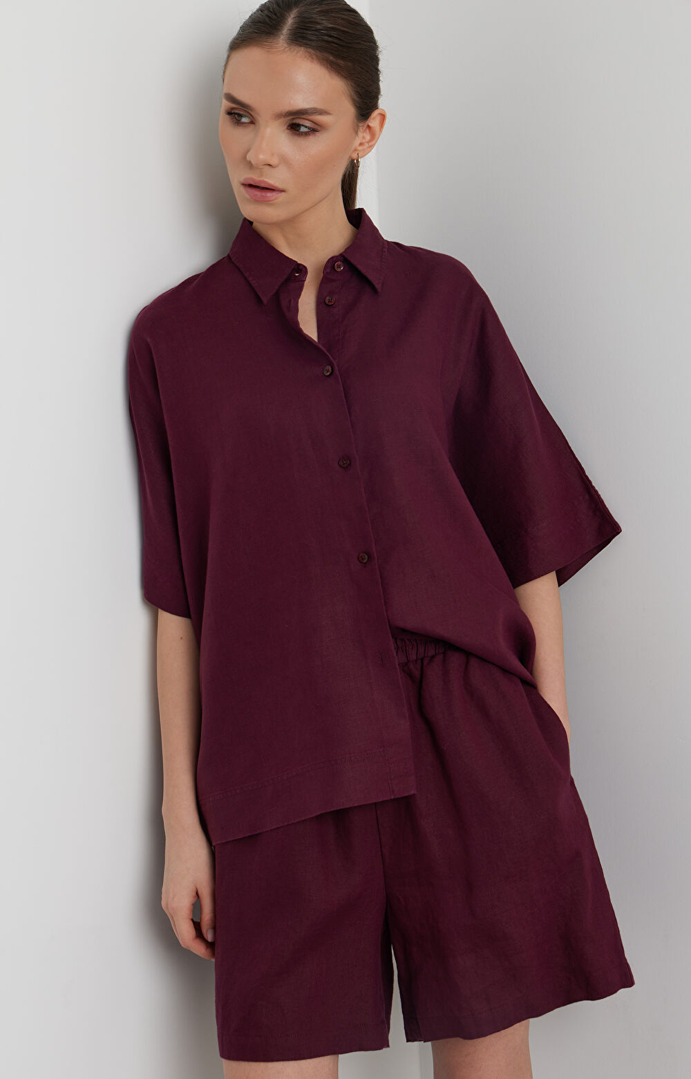 Lniana koszula regular - 5