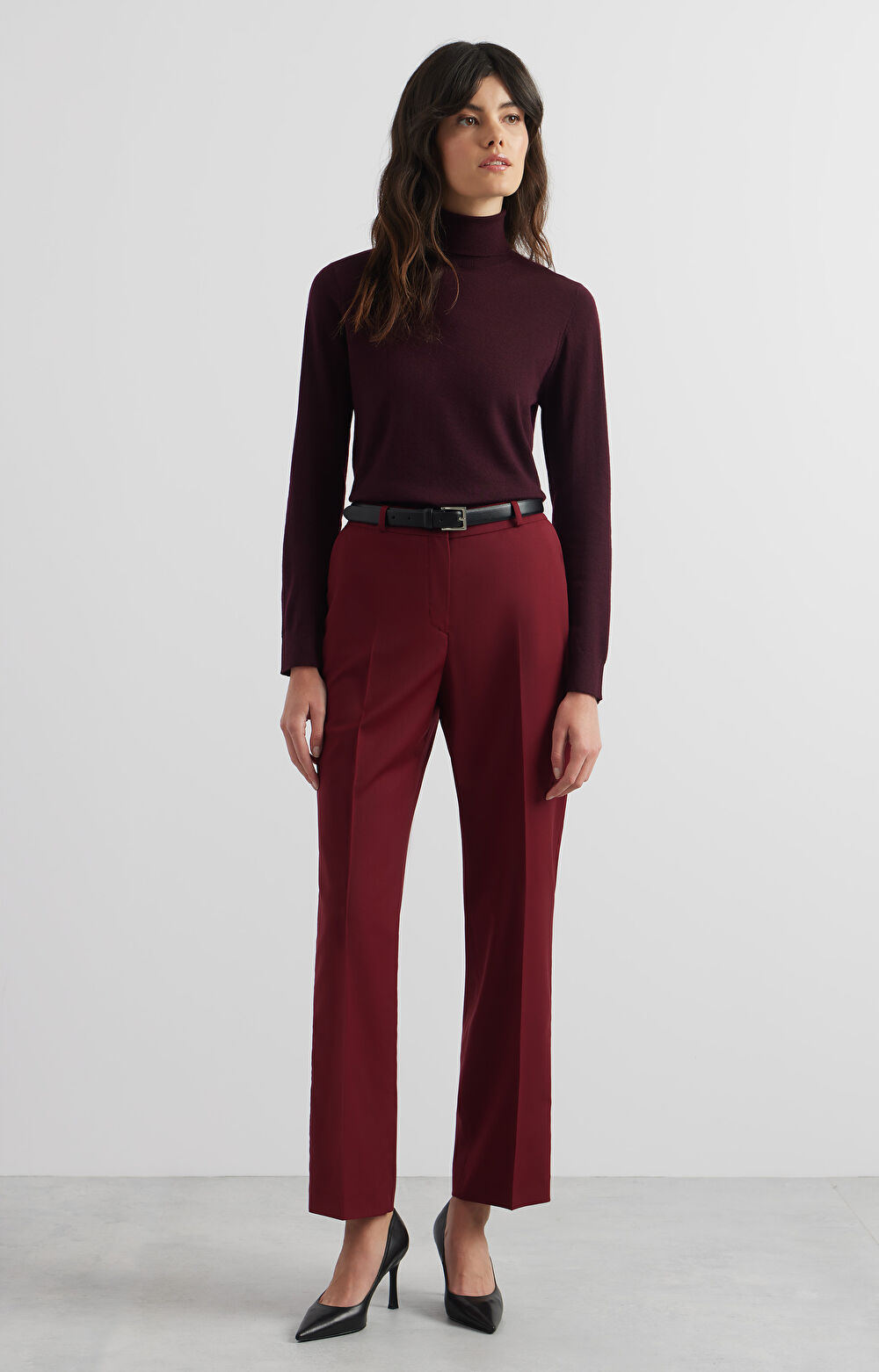 Wełniane spodnie slim do garnituru - Mix&Match - 7