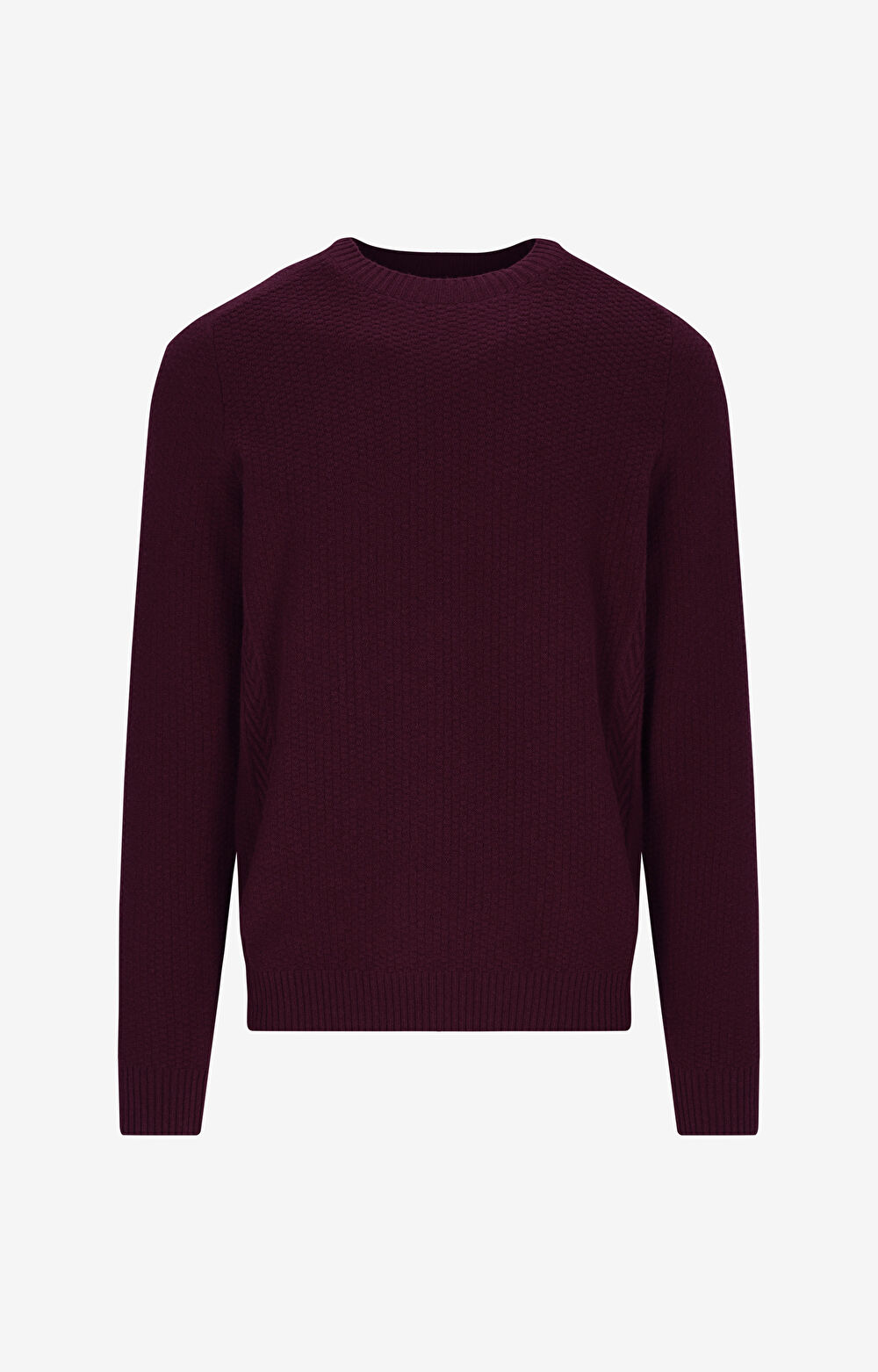 Sweter round neck w mikrowzór - 2