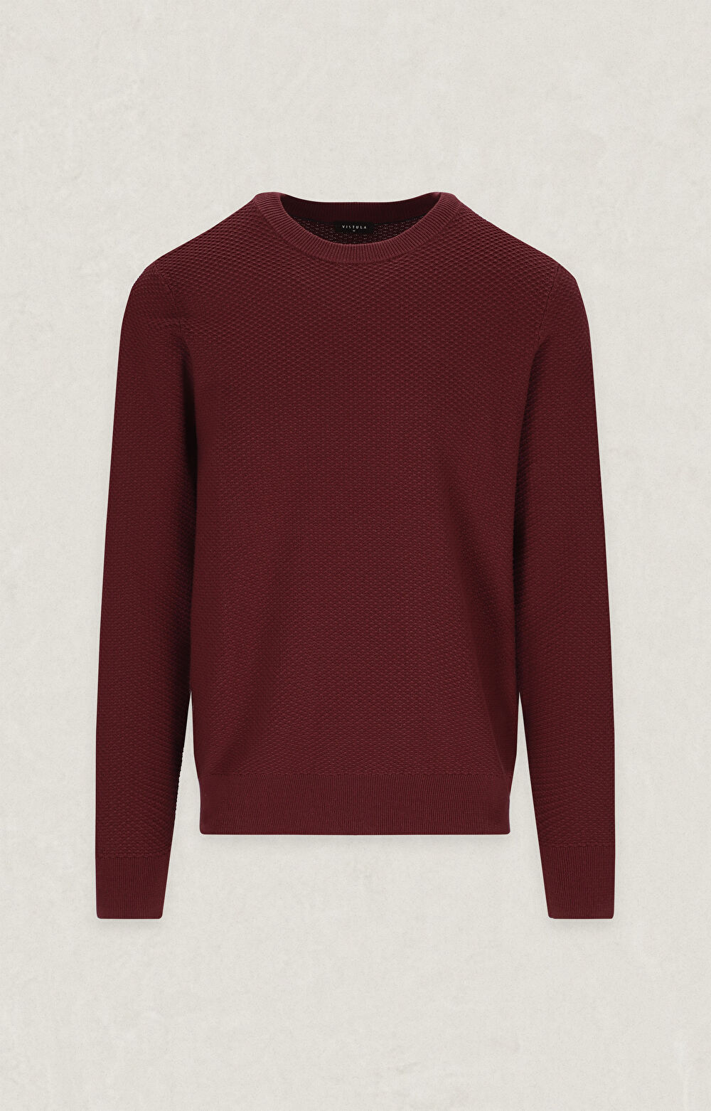 Strukturalny sweter round neck - 2