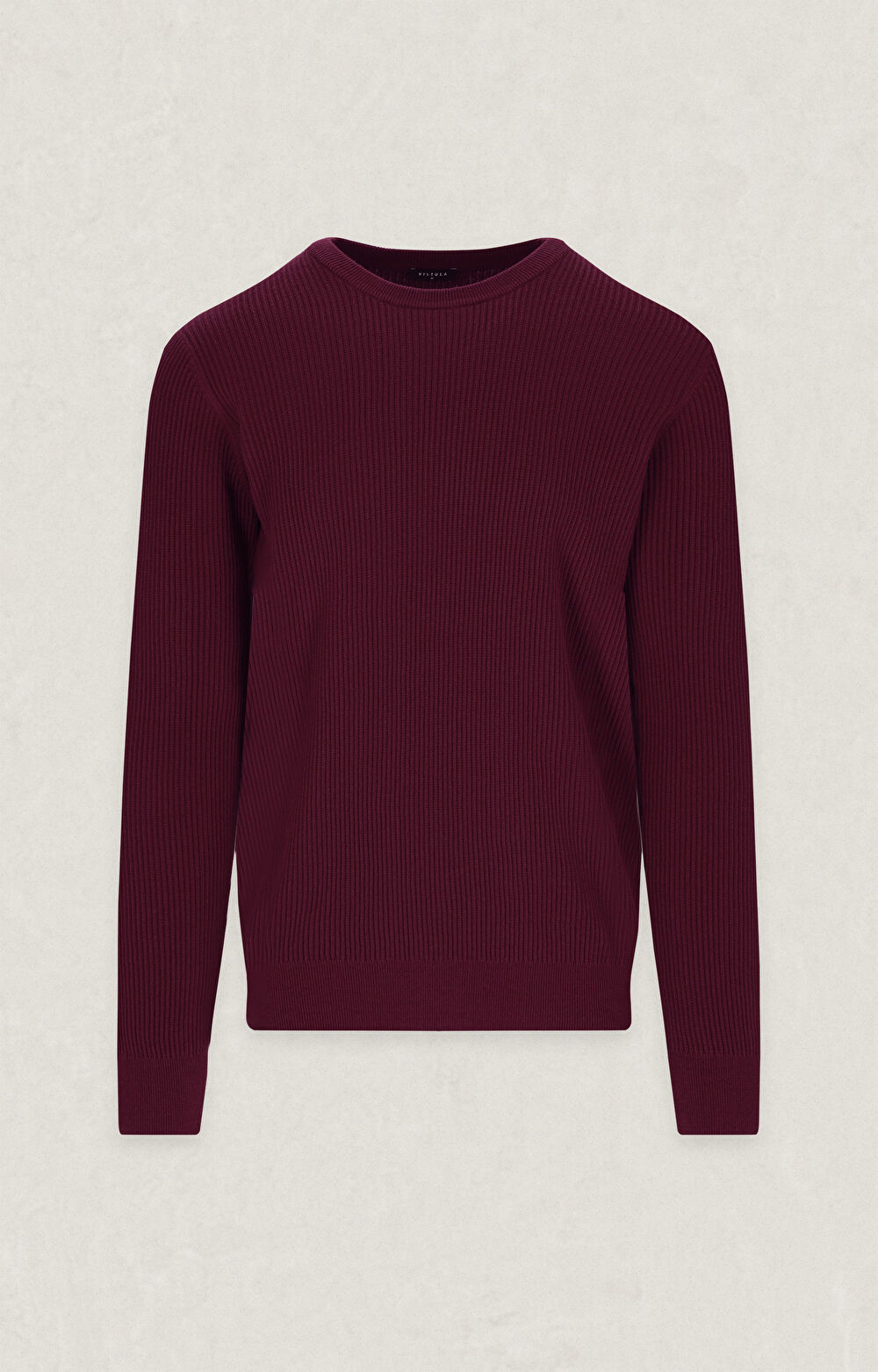 Sweter round neck w prążek - 2