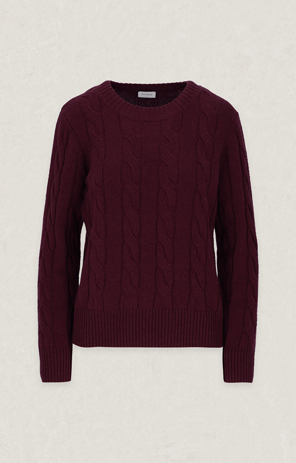 Wełniany sweter round neck - 2