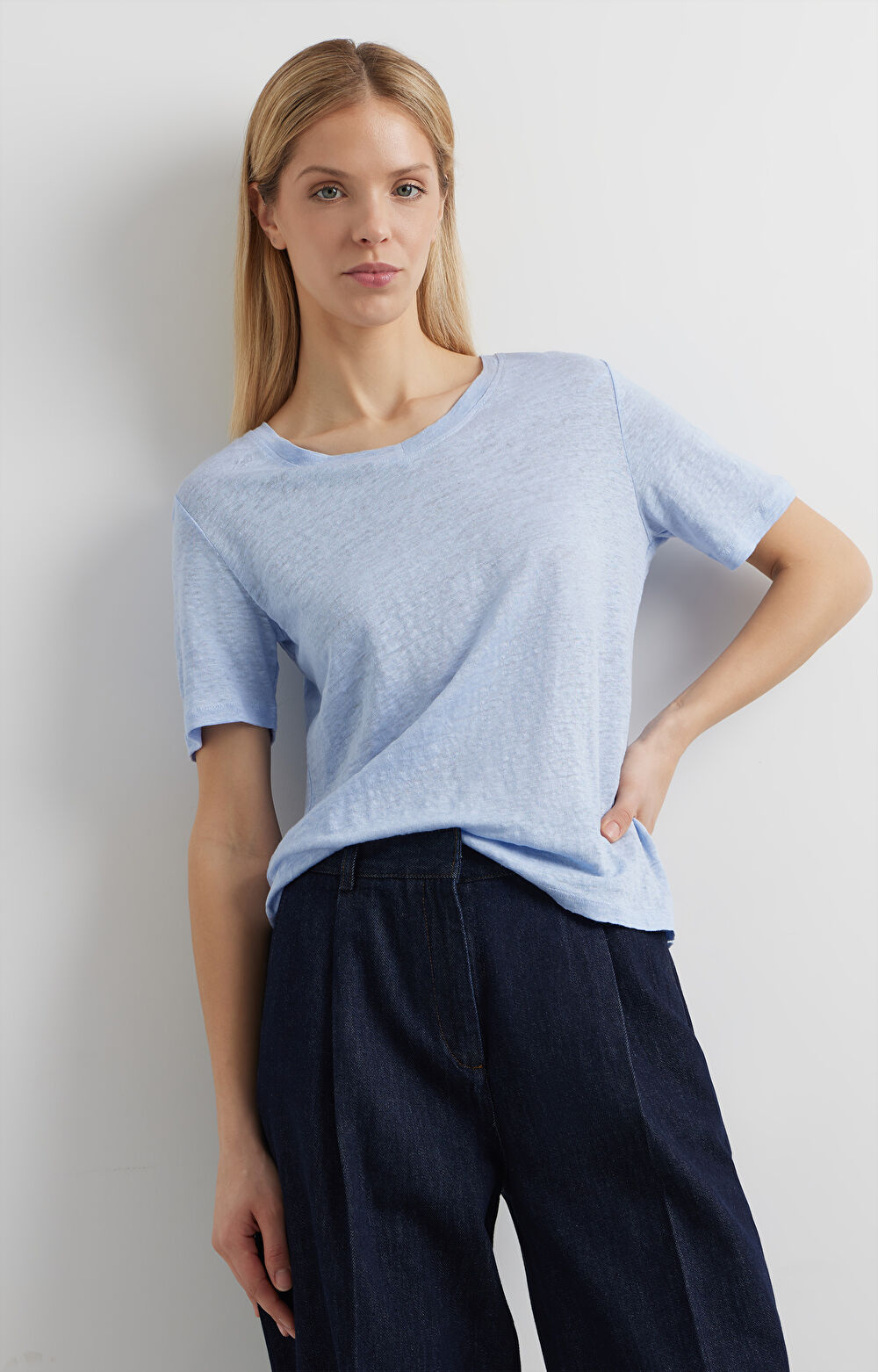 Lniany t-shirt - 6